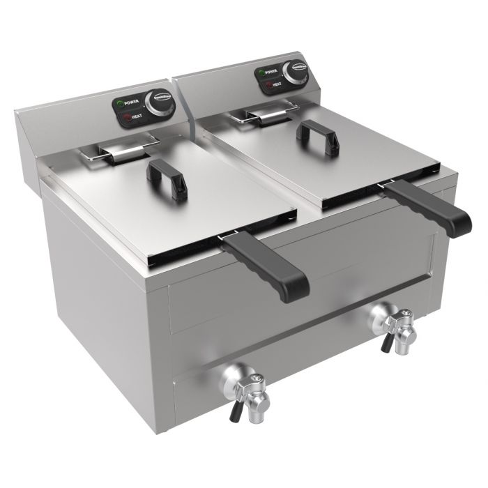 Fritös - Elektrisk - 2 X 8 liter - 2 x 3 KW