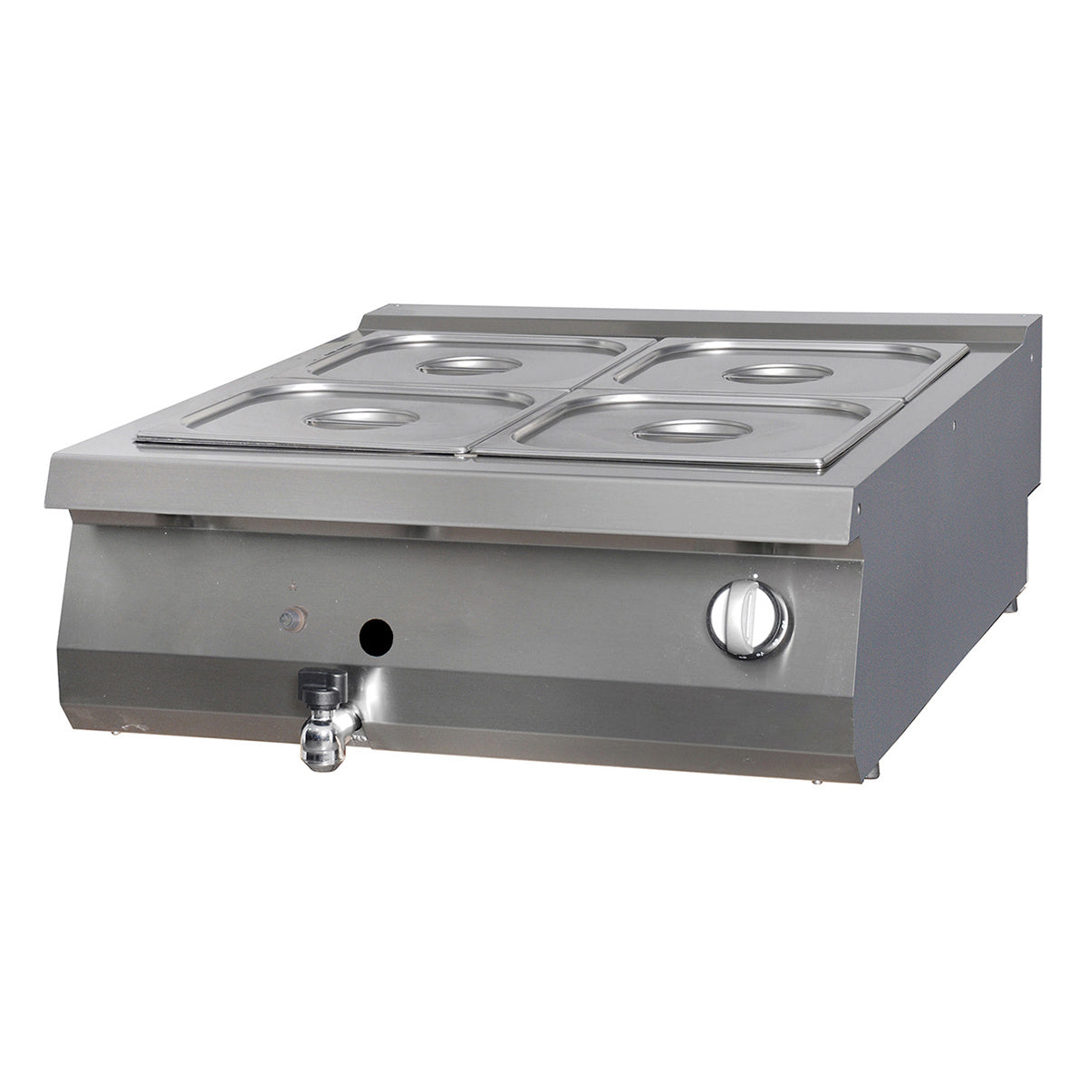 Premium Bain Marie - Dubbel enhet - 90cm djup - Gas