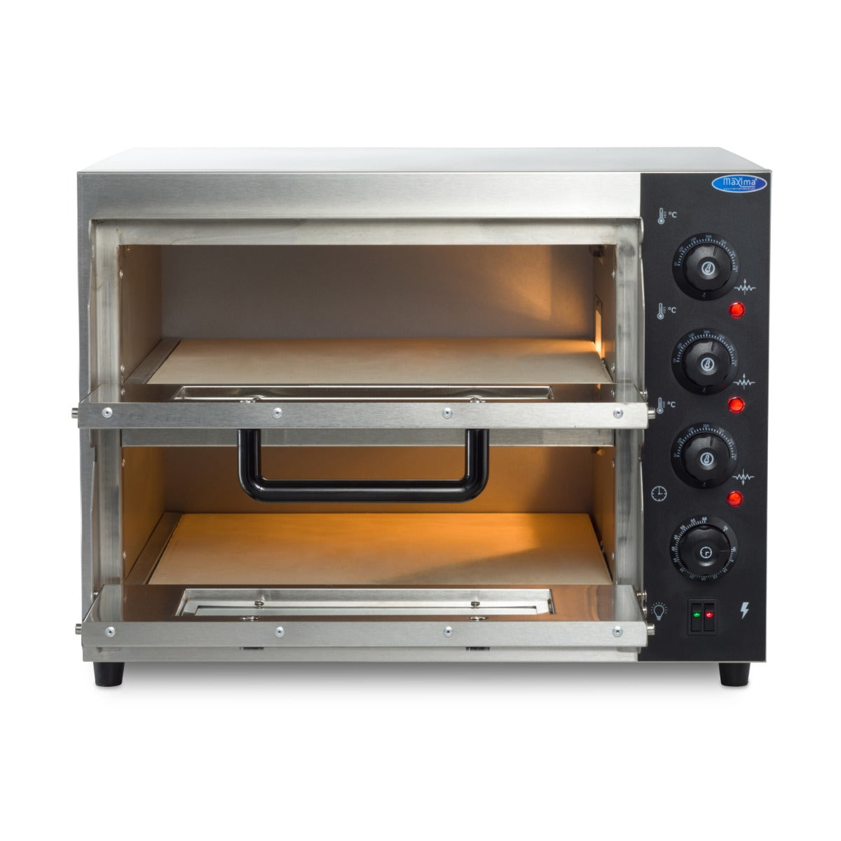Pizzaugn - Passar 2 x Ø40cm pizzor - Dubbeldäck