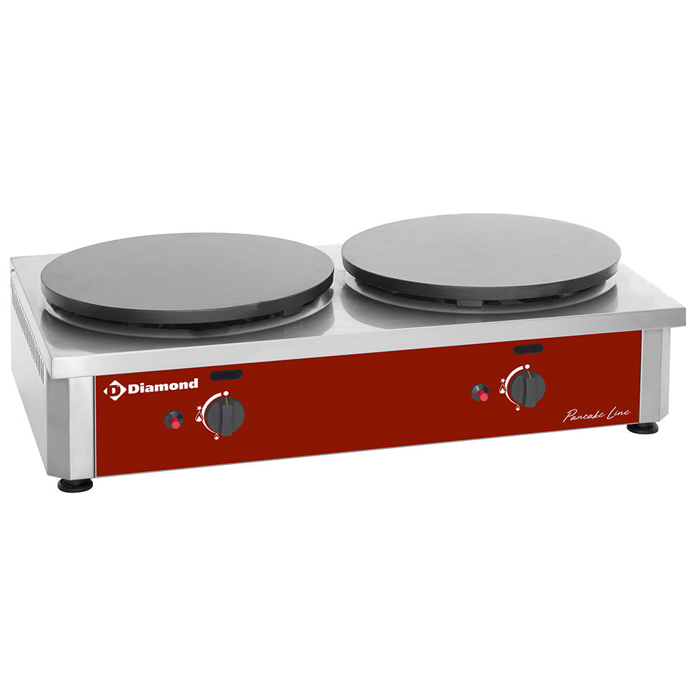 Crepeplatta 2 plattor, hög prestanda, Ø 400 mm "emaljerad"