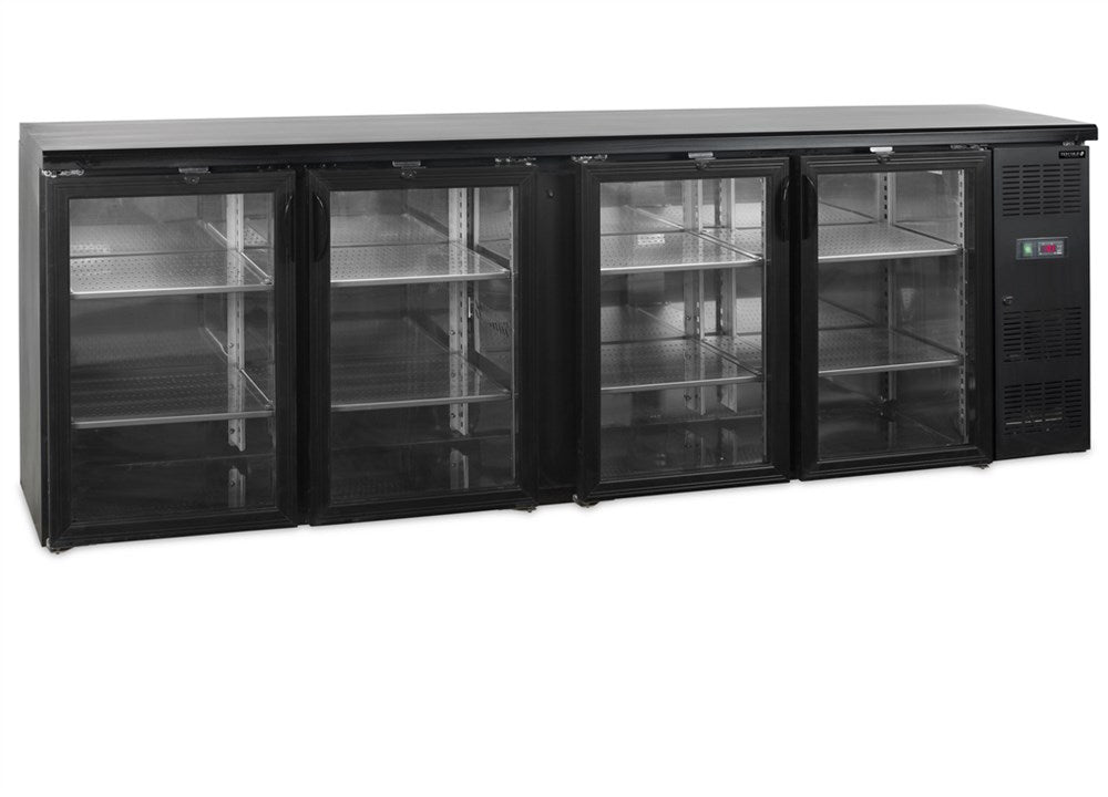 Backbar / Bar kyl - 4 glasdörrar - CBC410G