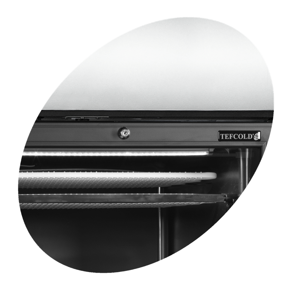Displayfrys - 300 liter - Svart - UFSC371GCP