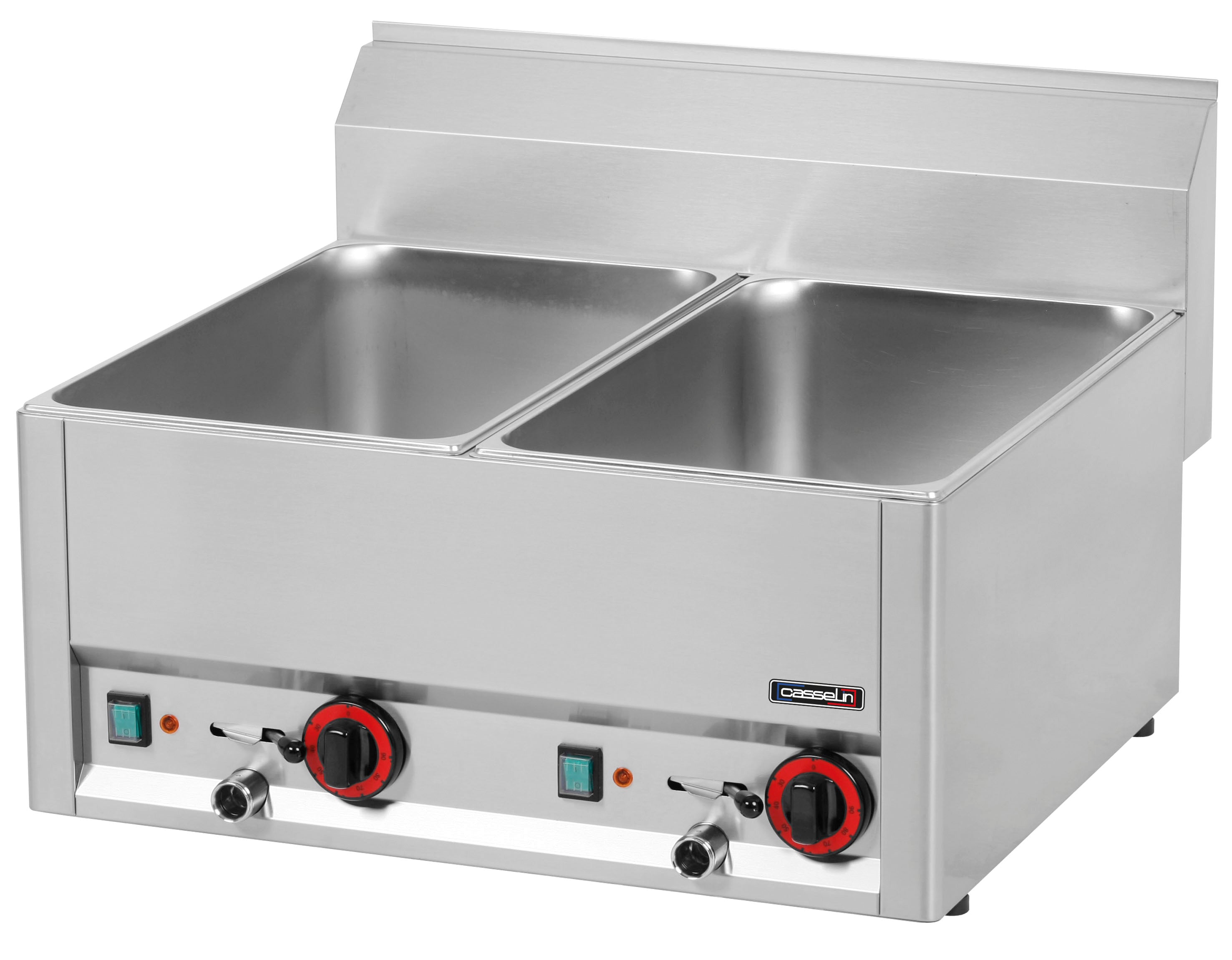 Dubbel bain-marie GN 1/1 med avloppskran 66