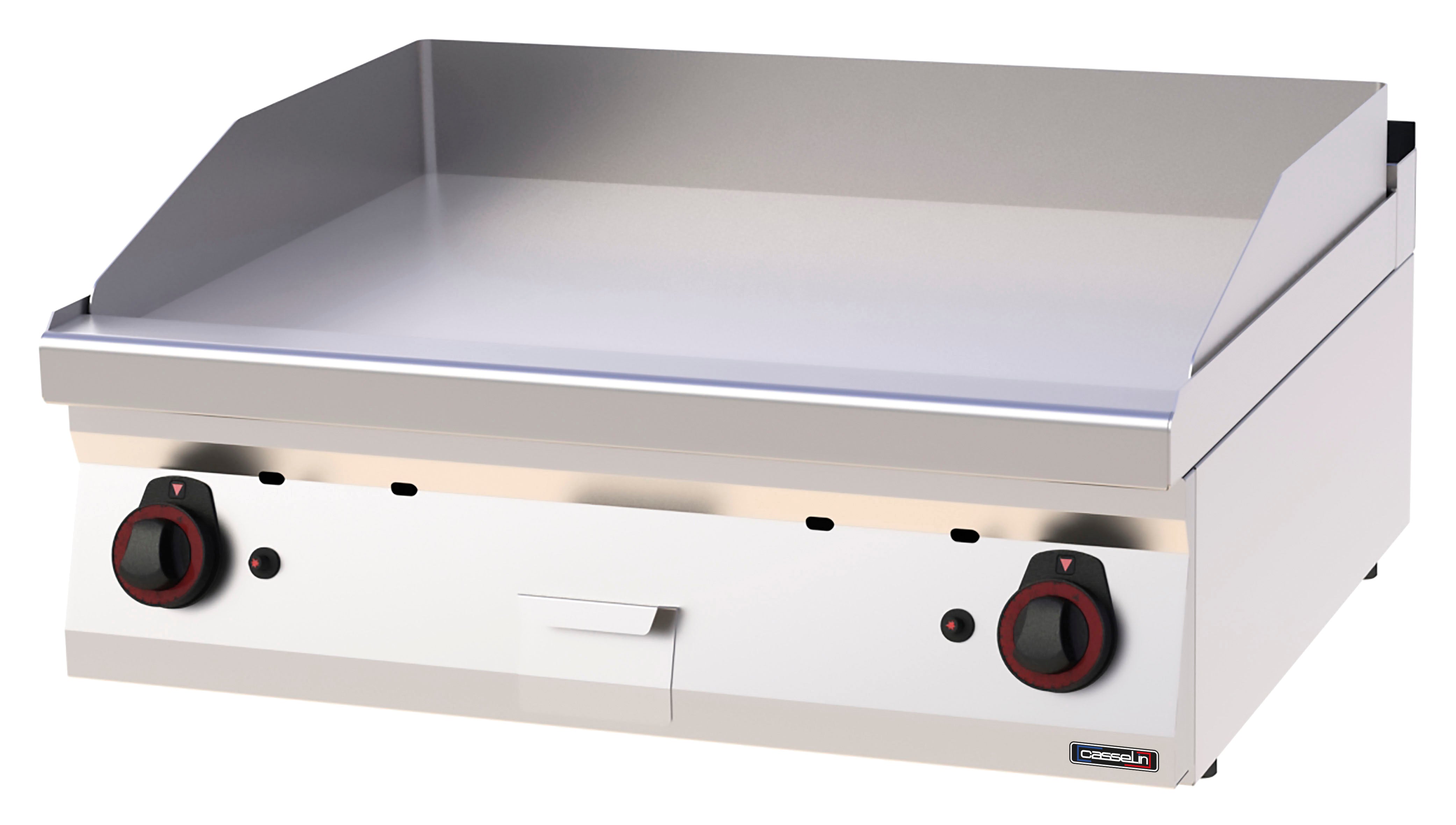 Gasgrillplatta, slät krom, 80