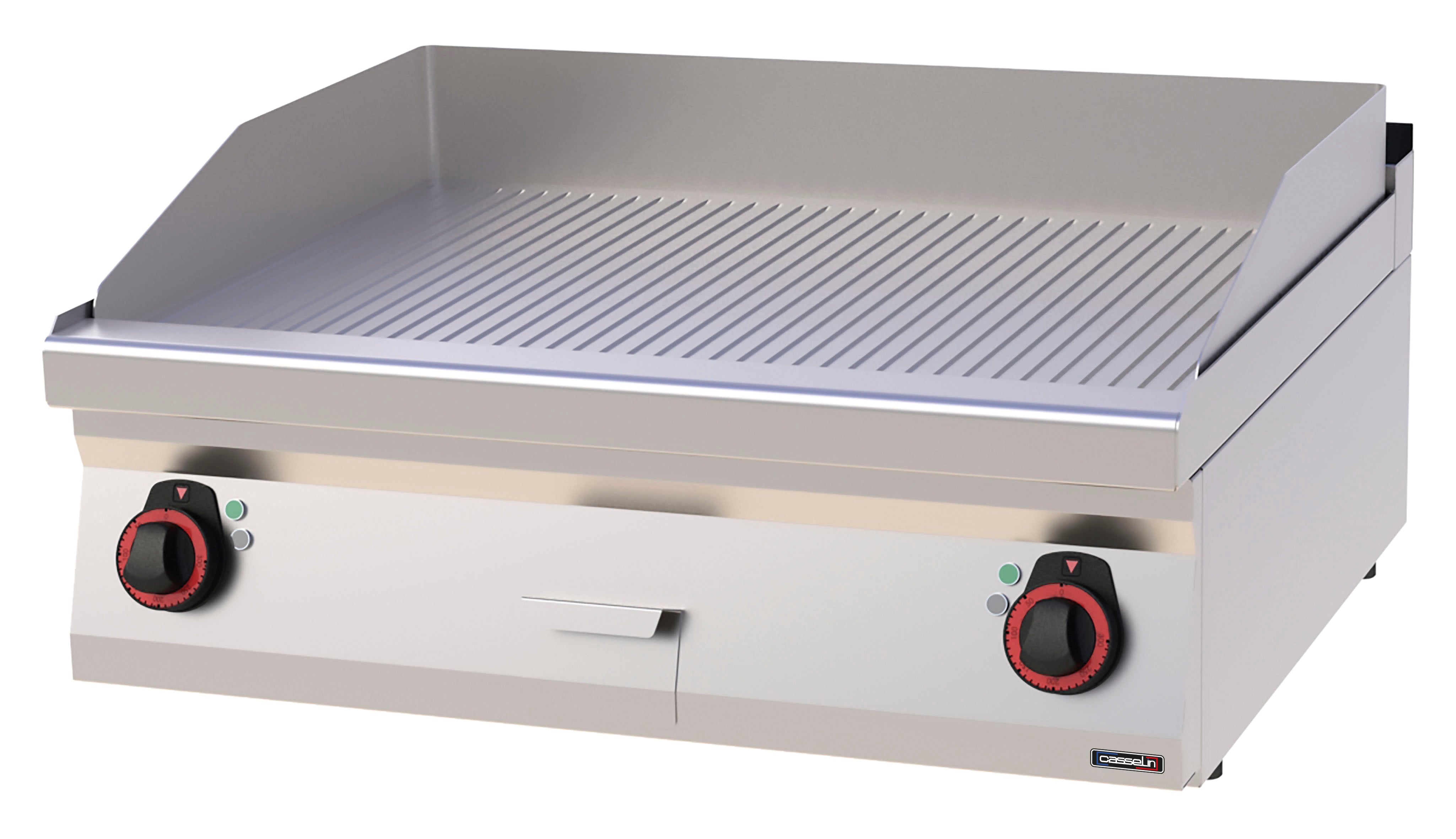 Grillplatta Rillet gjutjärn 80