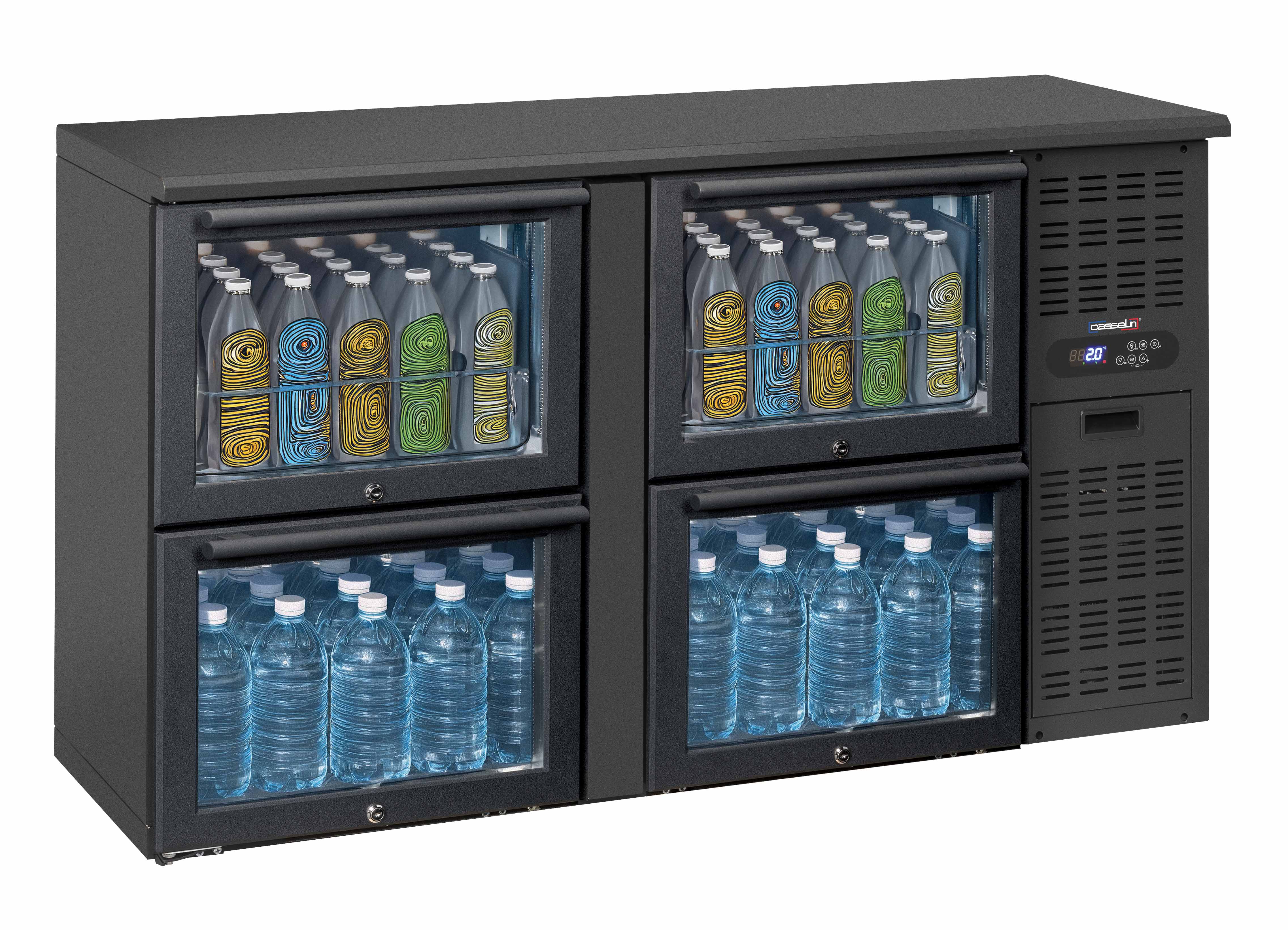 Backbarkylare 2 x 2 glasfack