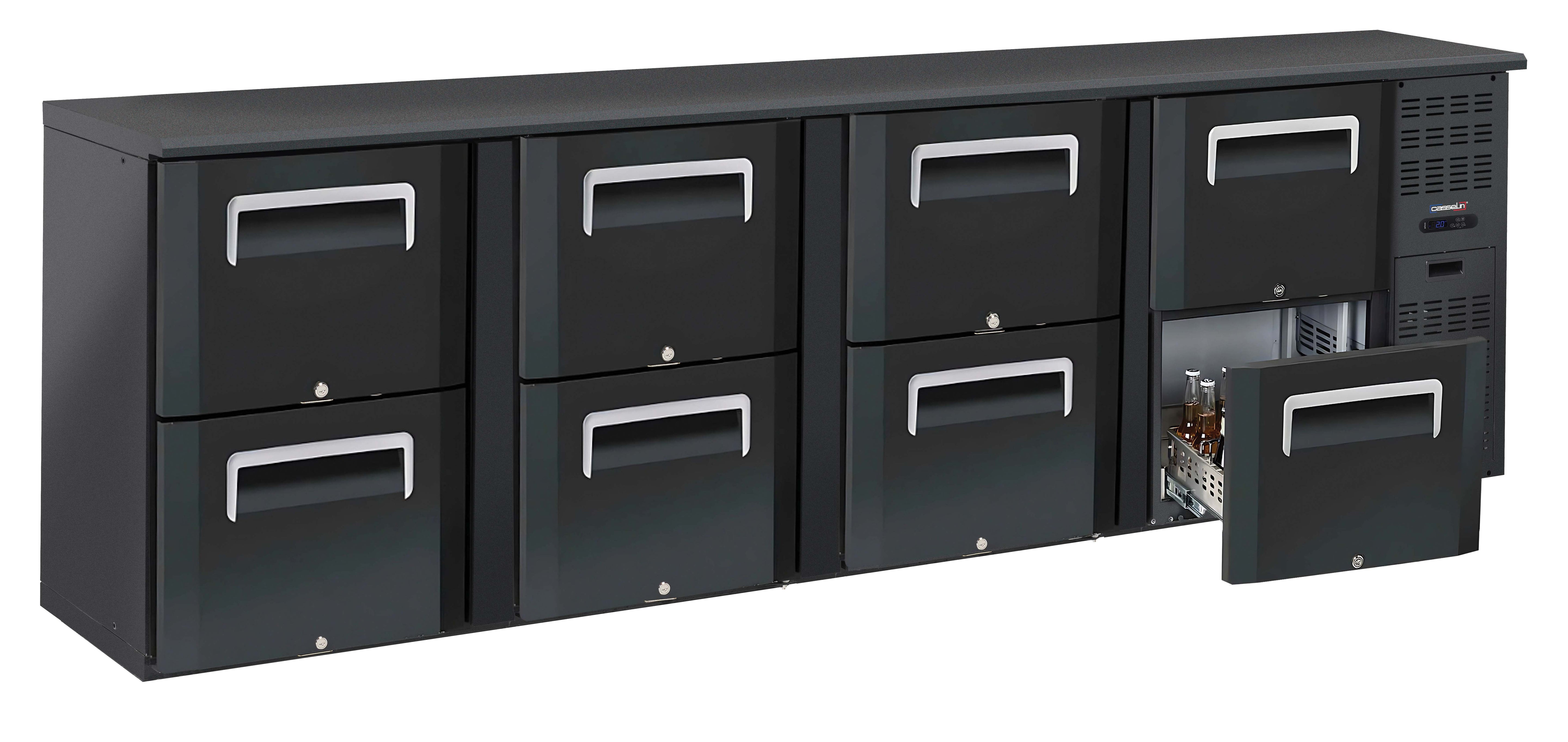 Backbarkylare 4 x 2 lådor