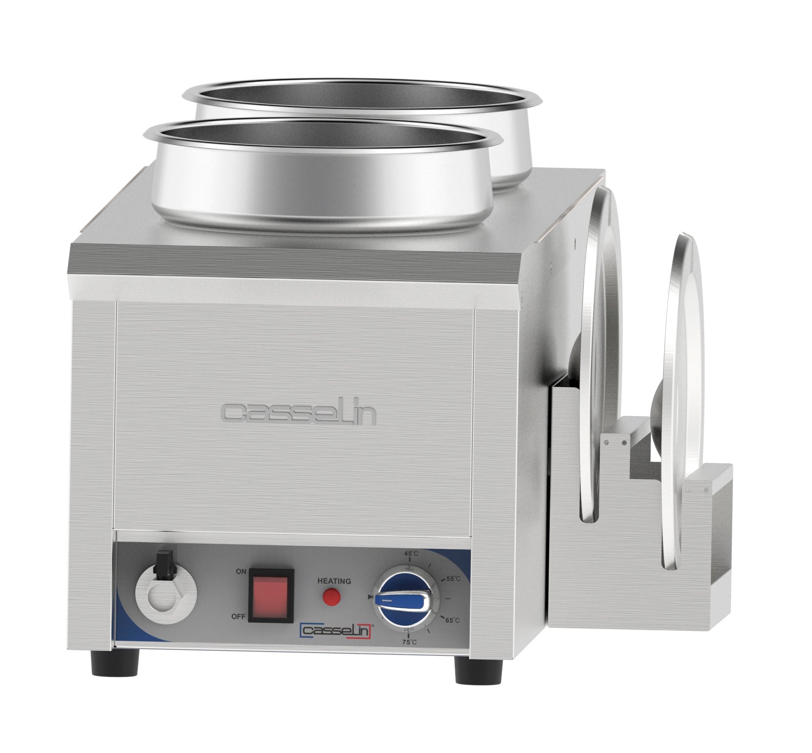 Bain-marie vatten uppvärmt för sås 2 x 7,5 L