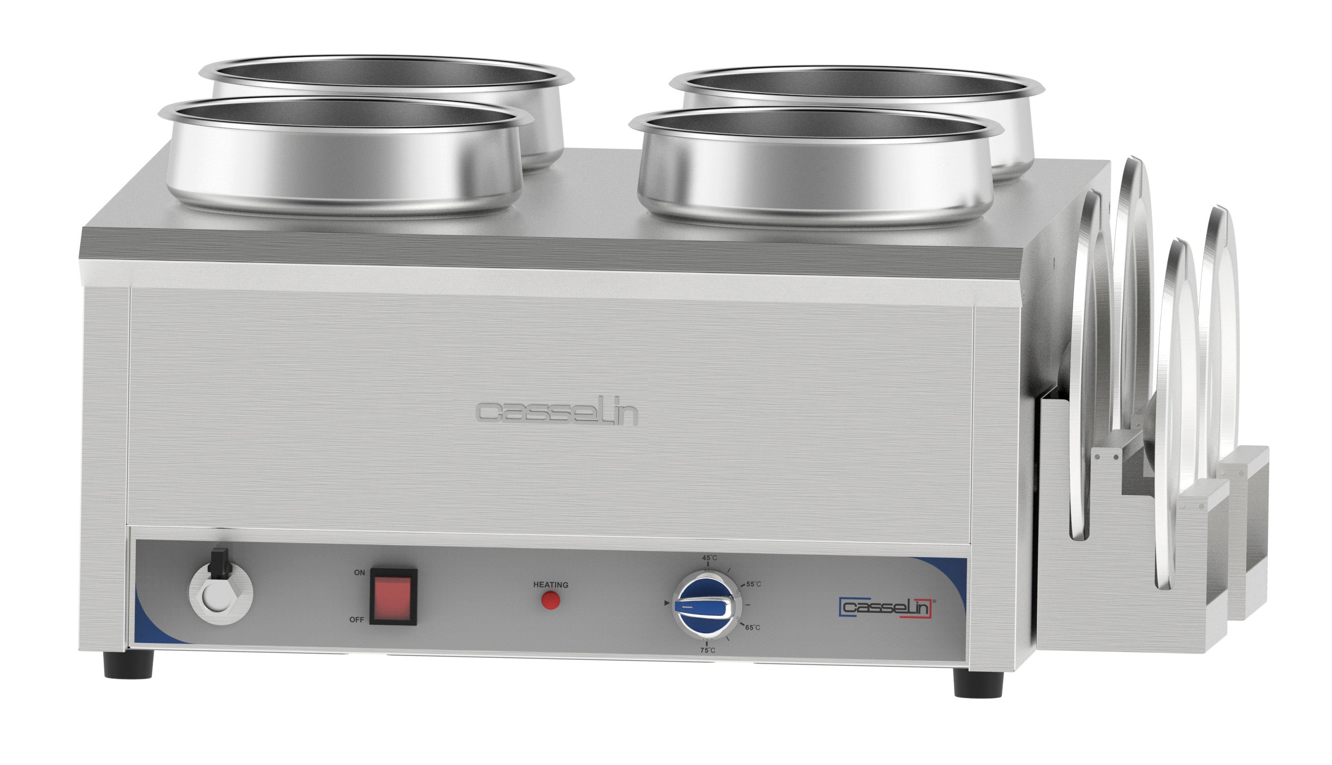 Bain-marie vatten uppvärmt för sås 4 x 7,5 L