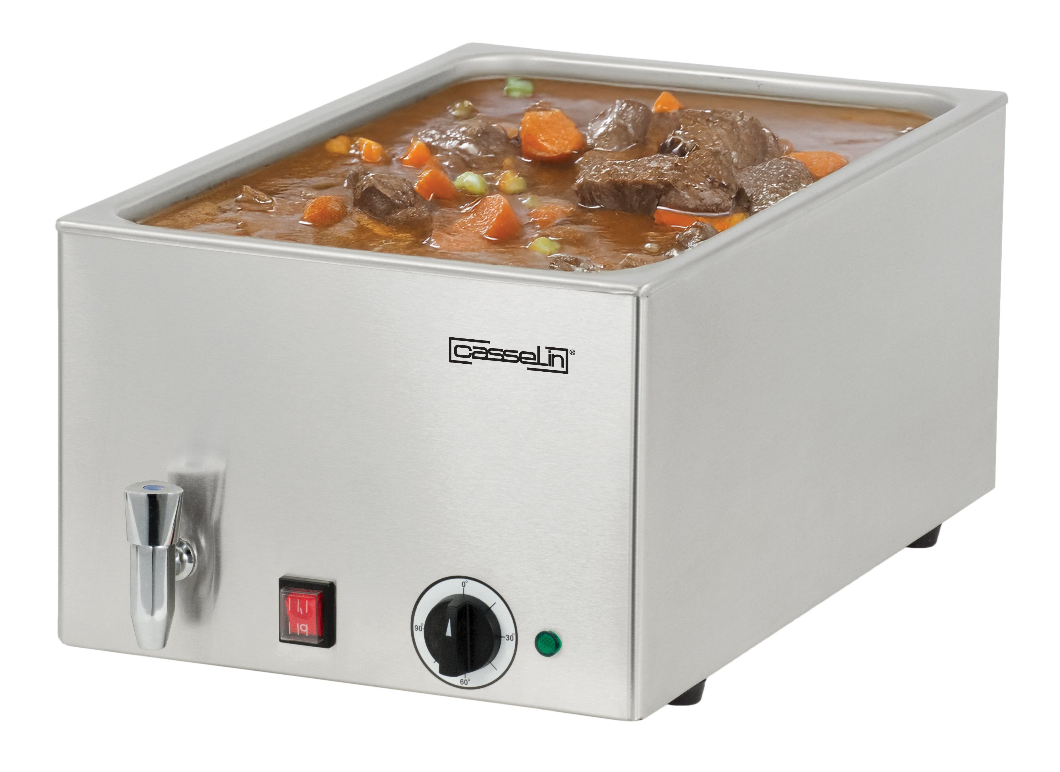 Bain-marie med avloppskran