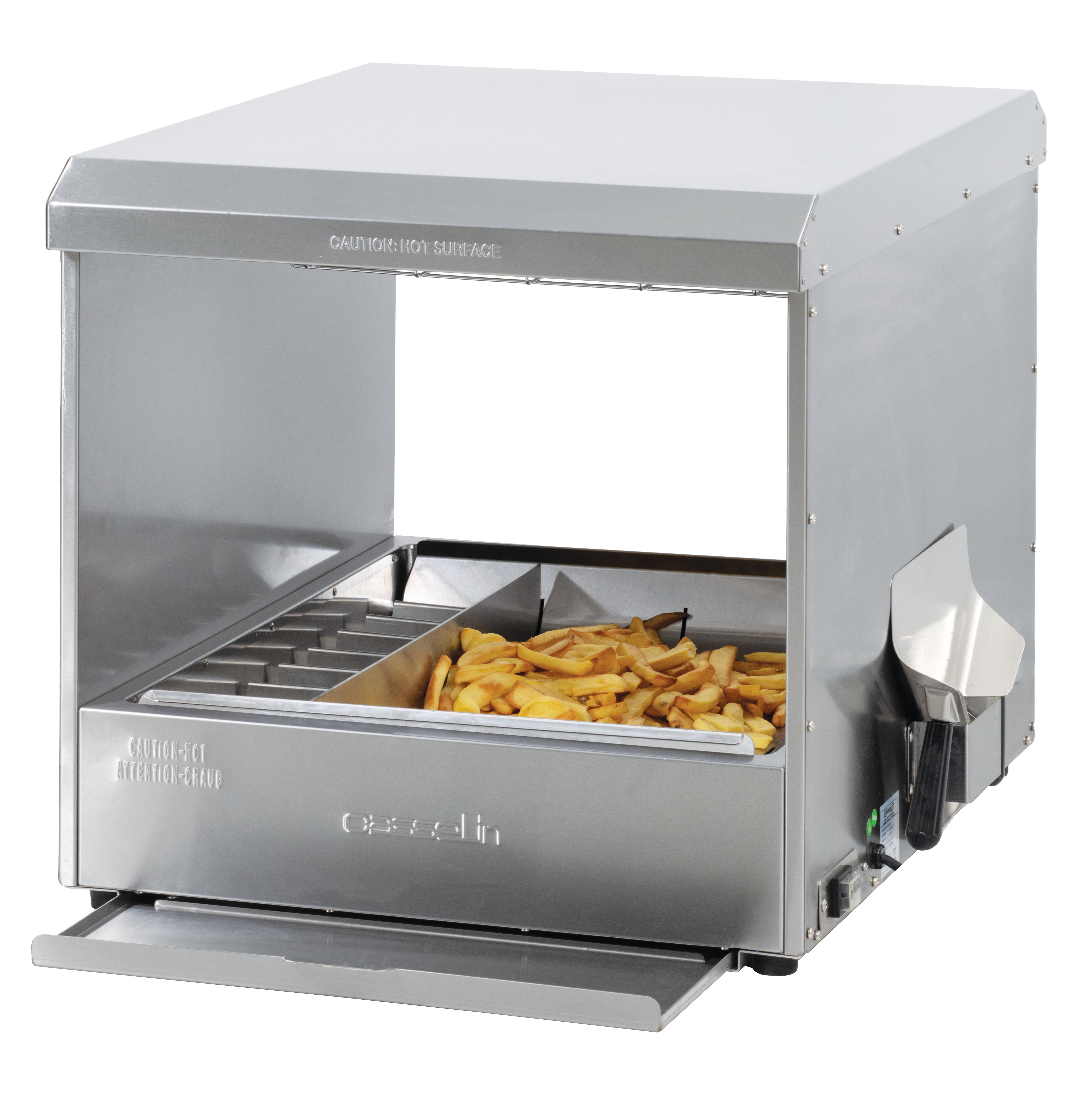 Pommes frites med kvarts dubbel värmeflöde M
