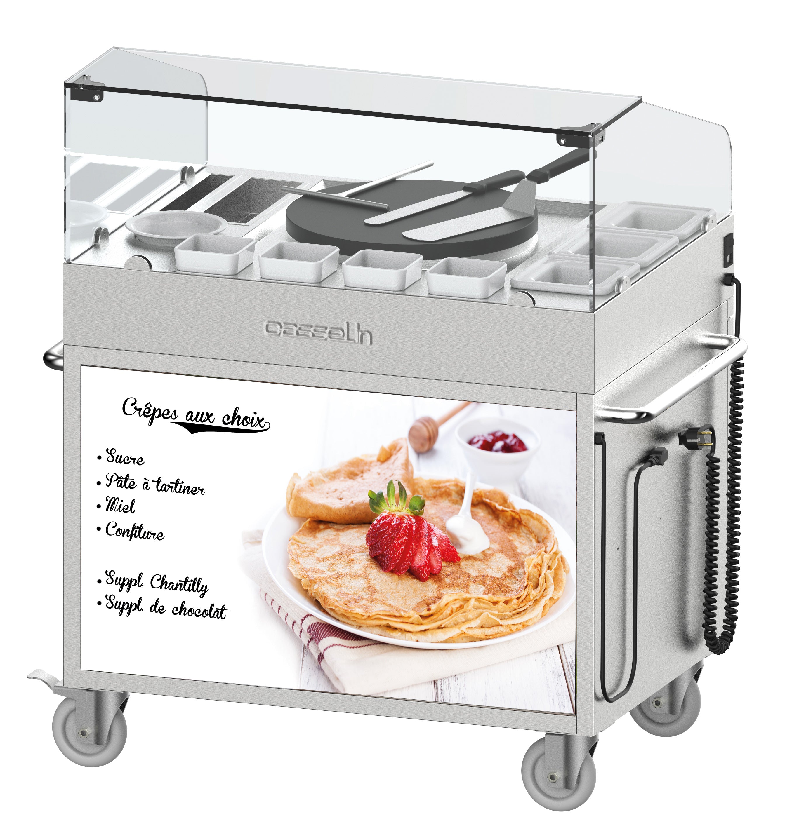 Elektrisk crêpe-maker vagn 40 - inbyggd