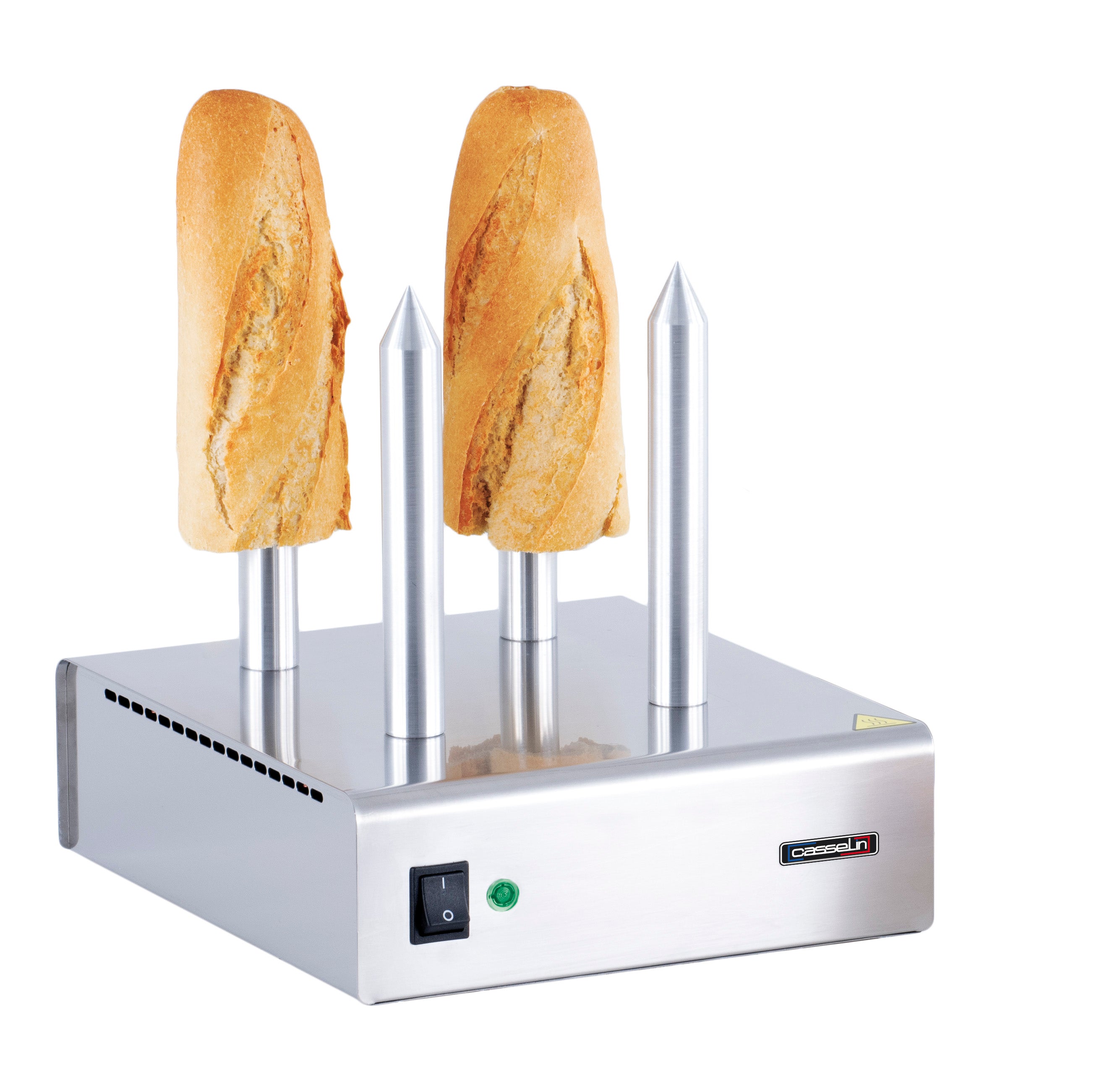 Hotdog-brödrost med 4 pinnar