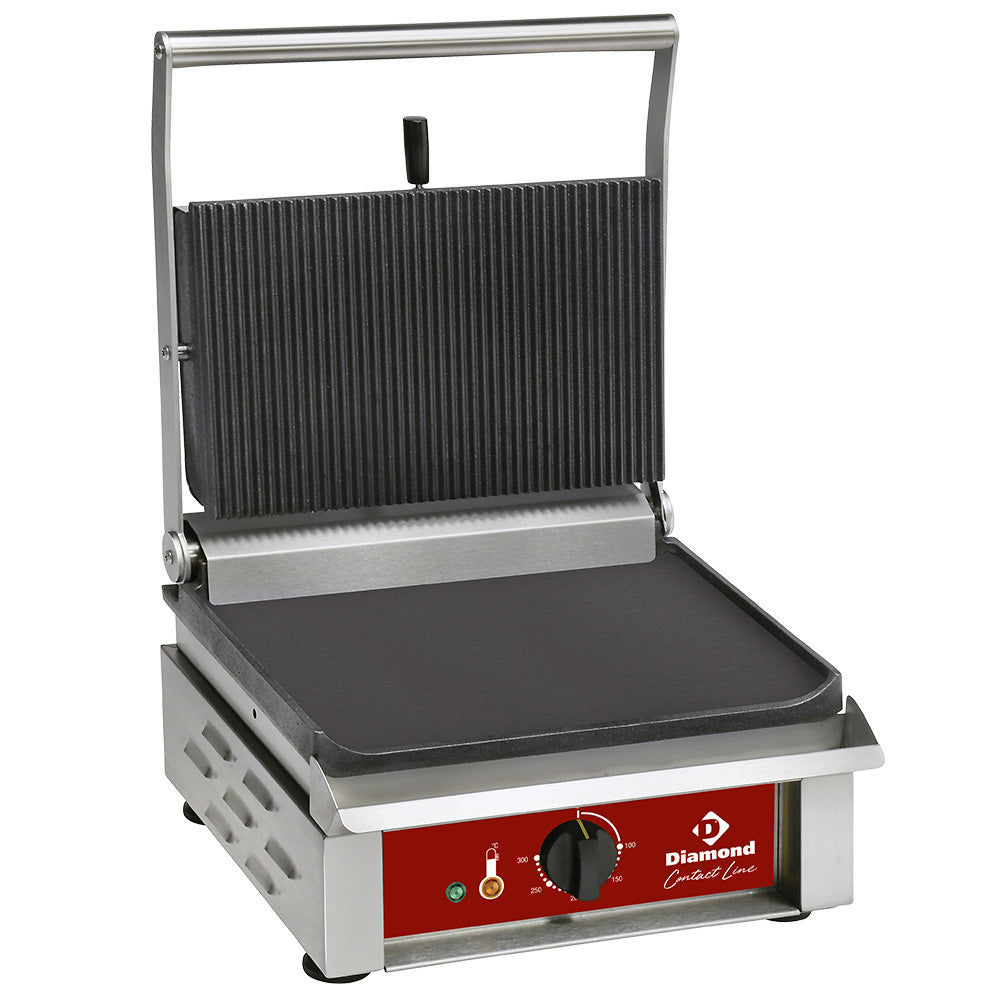 MEDIUM kontaktgrill, emaljerade tallrikar