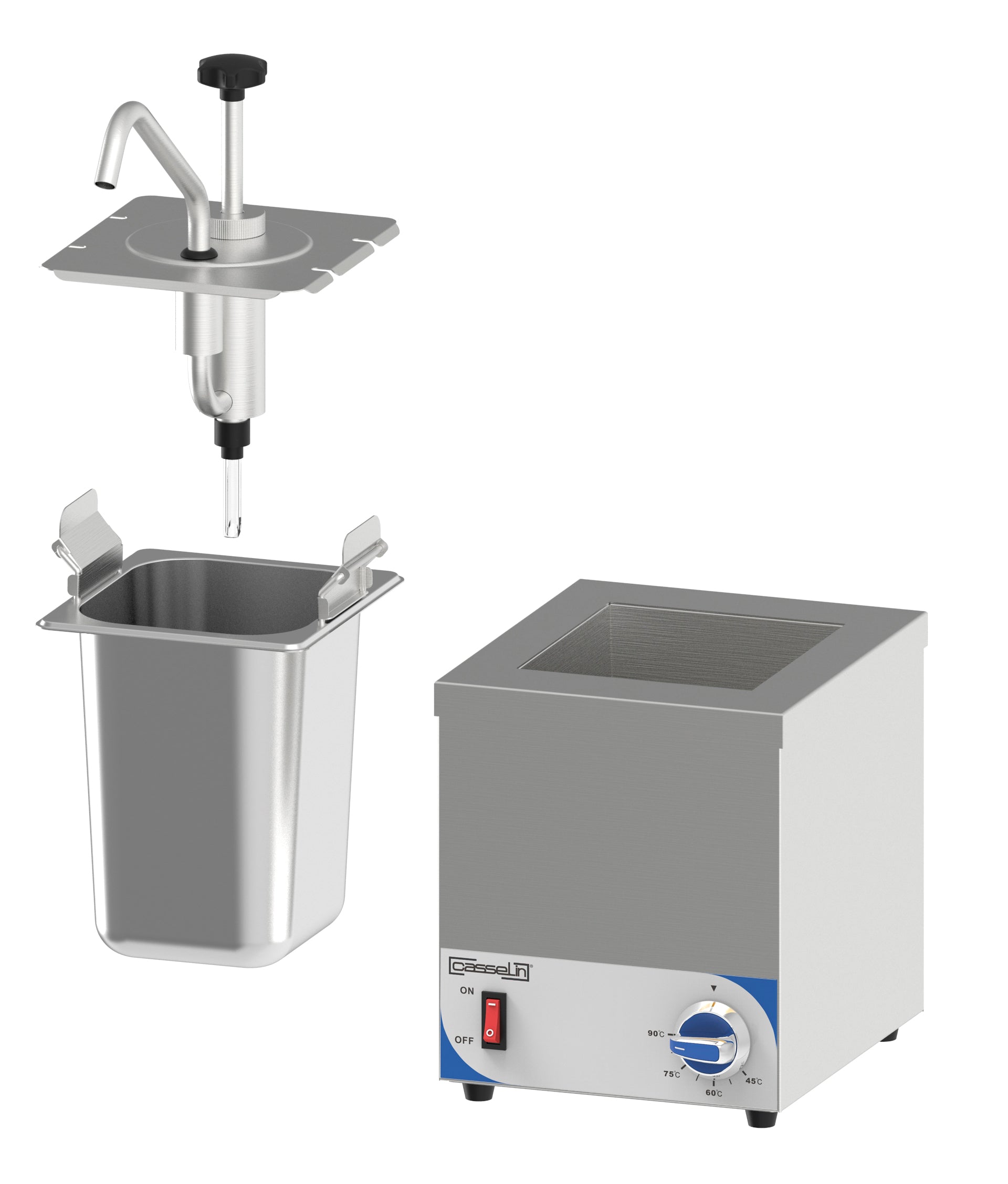 Uppvärmd pumpe-dispenser