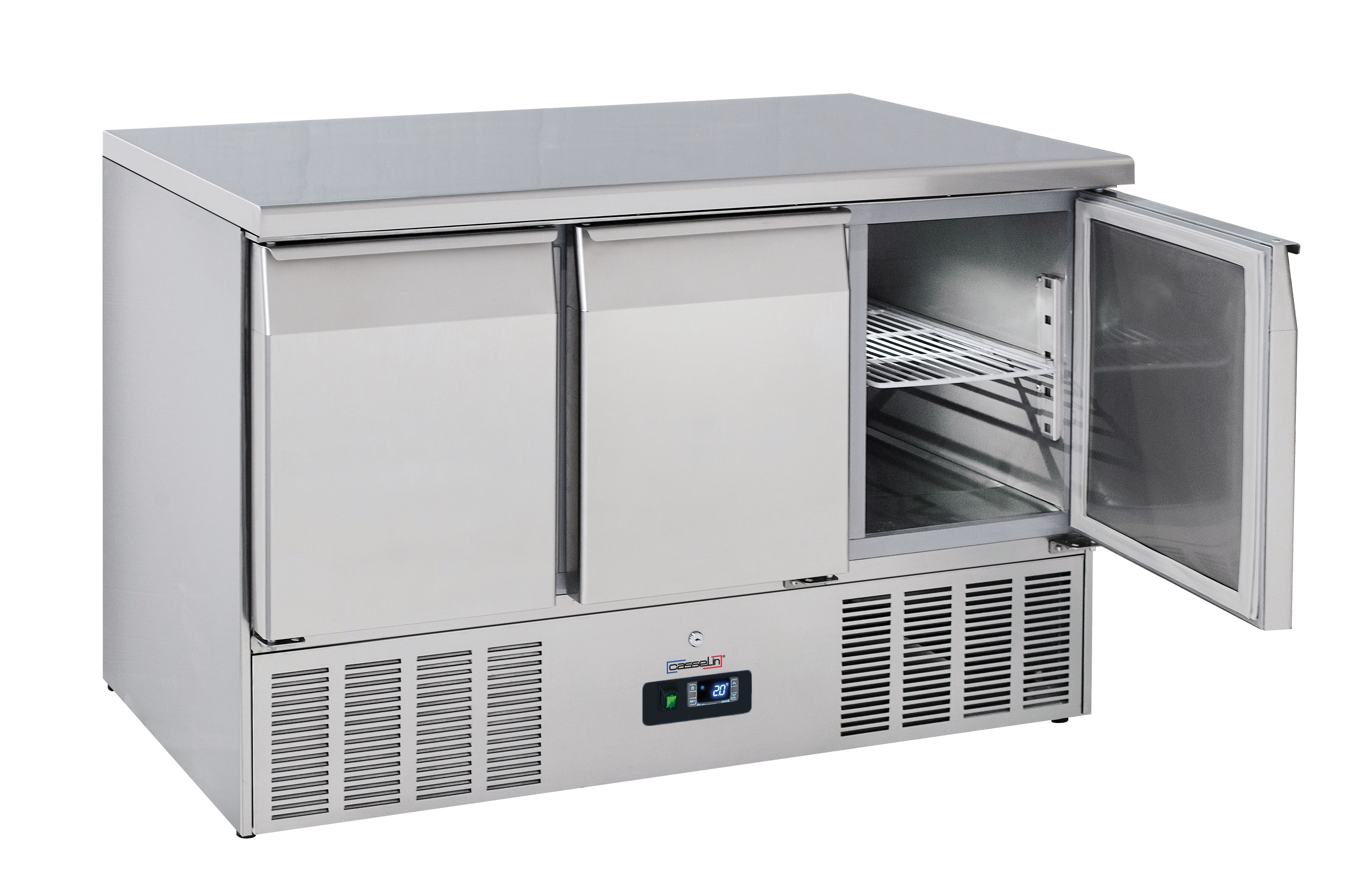 Saladette - Kylskåp med serveringsbord, 3 luckor, GN 1/1