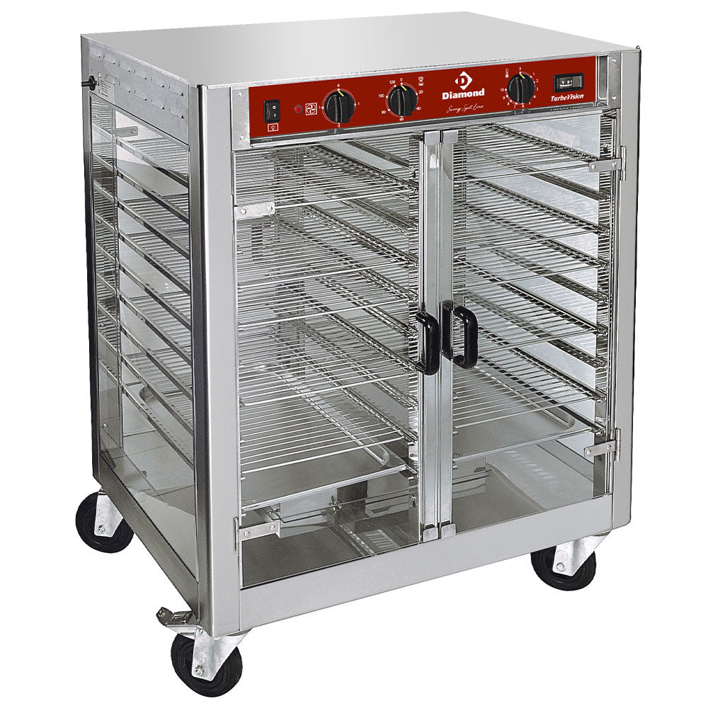 Skåp för roterande rotisserie, på hjul