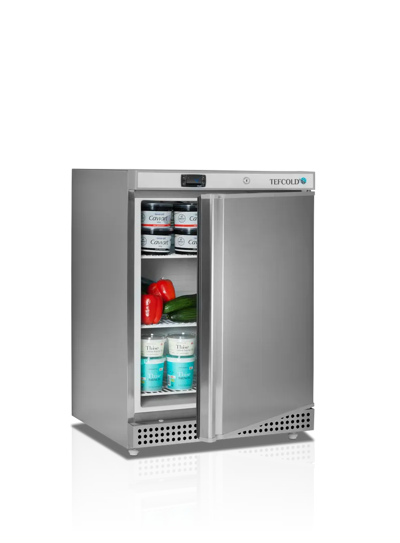 Lagringskylskåp - rostfritt stål - 130 liter - UR200X1