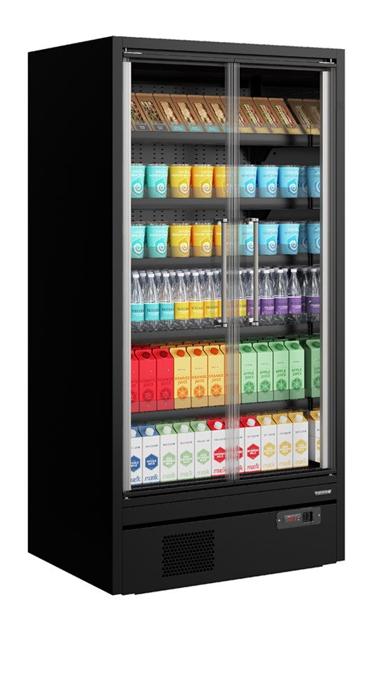 Multideck kylare för supermarket Galaxy+ GP10FGD Svart