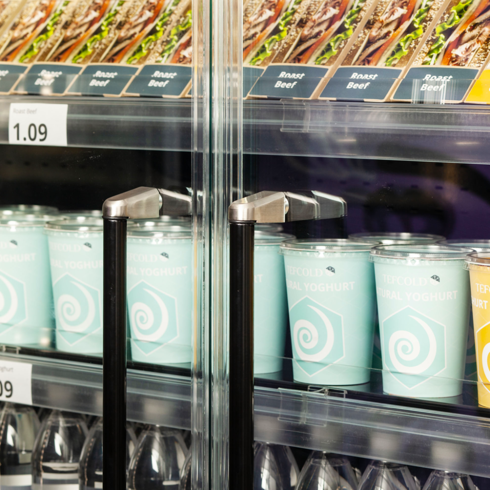 Multideck kylare för supermarket Galaxy+ GP14FGD Svart