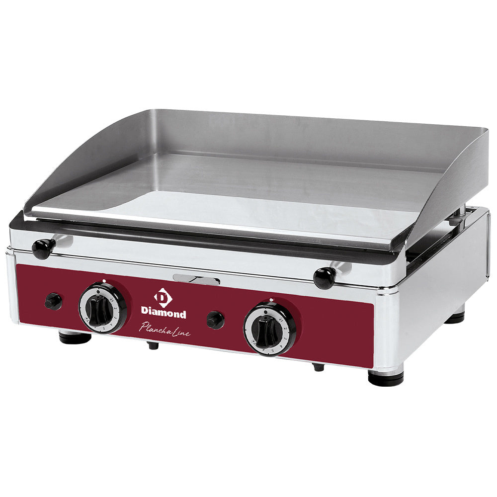Grillplatta gas - Slät, krompläterad
