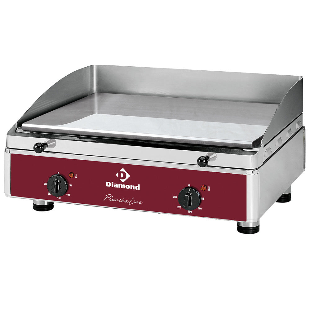 Grillplatta gas - Slät, krompläterad