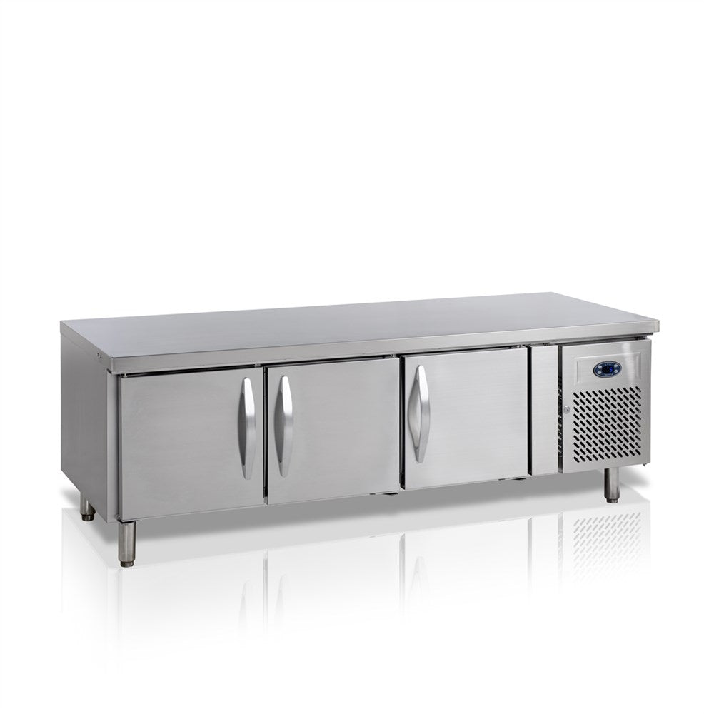 Rostfritt Låg Kylskåp - 3 dörrar - GN1/1 - UC5310