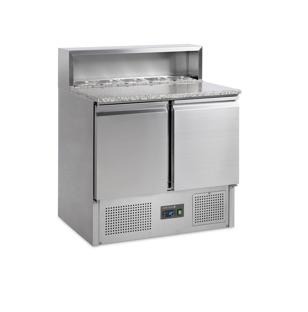 Rostfritt Pizzabord - 2 dörrar - GN1/1 - PT920