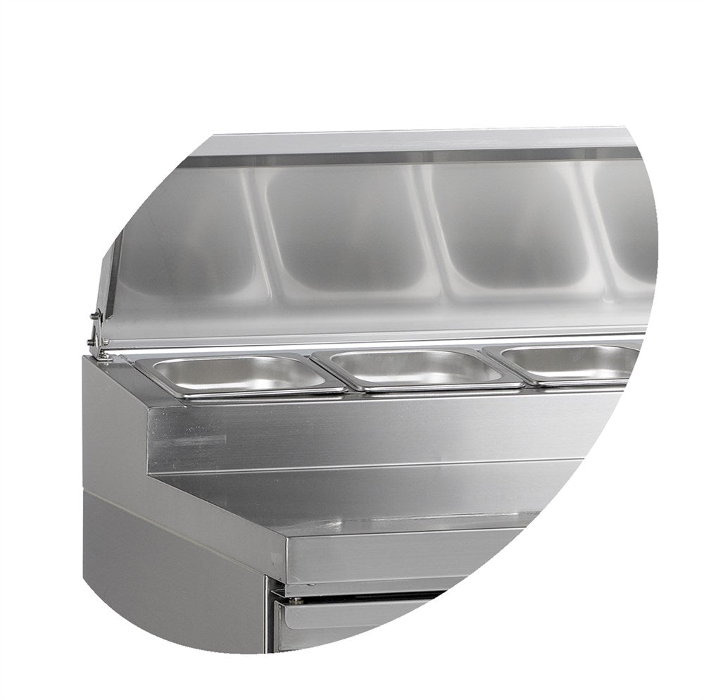 Rostfritt smörgåsbord - 2 dörrar - GN1/1 - SS920