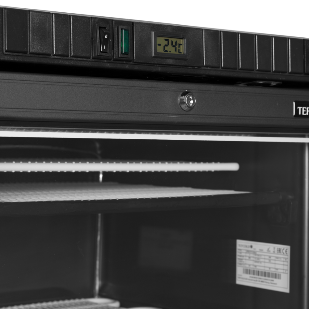 Svart displayfrys 300 liter - UFSC371G Svart