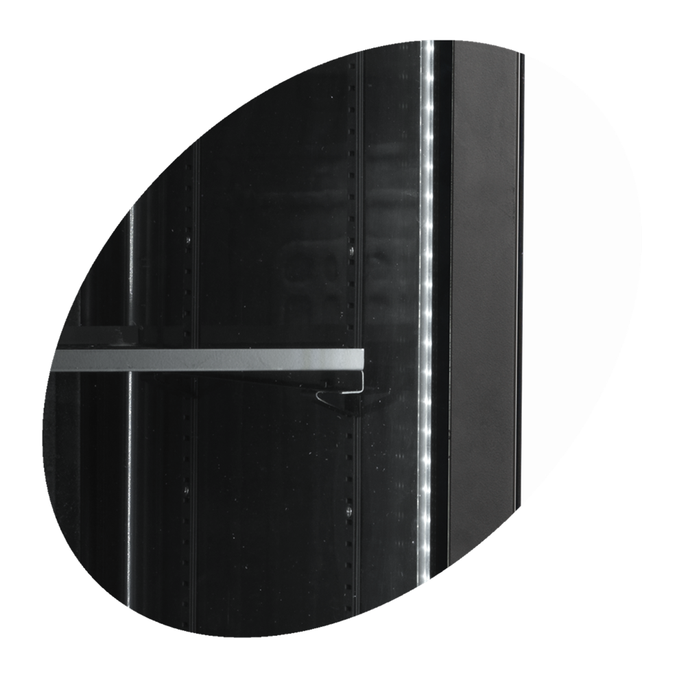 Svart display kyl - 387 LITER - SCU1425H