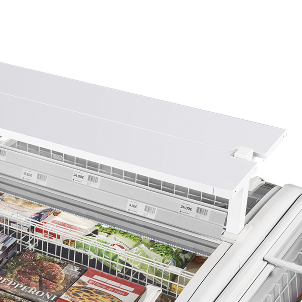 Supermarket kyl/frys i svart-TWIN 220B-CF