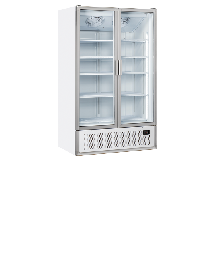 Kylskåp / Displaykylskåp - 1200 liter - Vit/Silver
