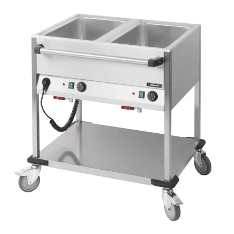 Bain-Marie - Vagn med hjul - 2 X GN 1/1 