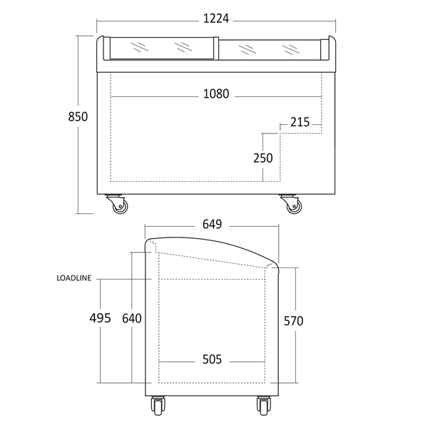 Isfrys - IC352D - 330 liter