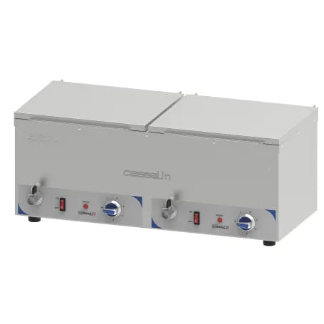 Korvvärmare - Dubbel Bain-Marie - 2 x GN 1/2 150 mm djup 