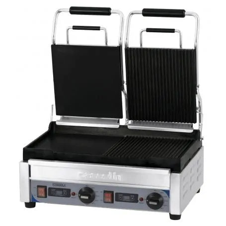 Dubbel klämgrill / panini - Med timer 