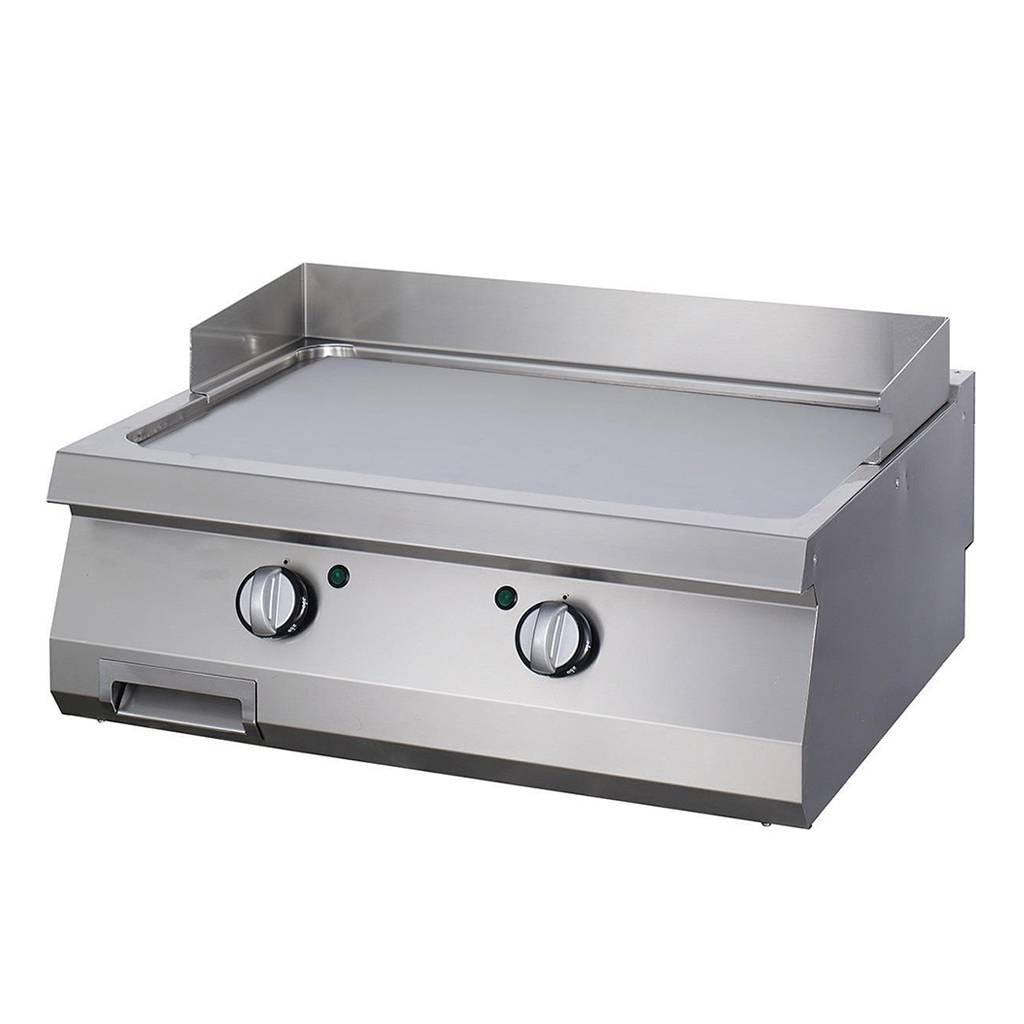 Heavy Duty Grill - Slät krom - Dubbel enhet - 70 cm djup - Elektrisk