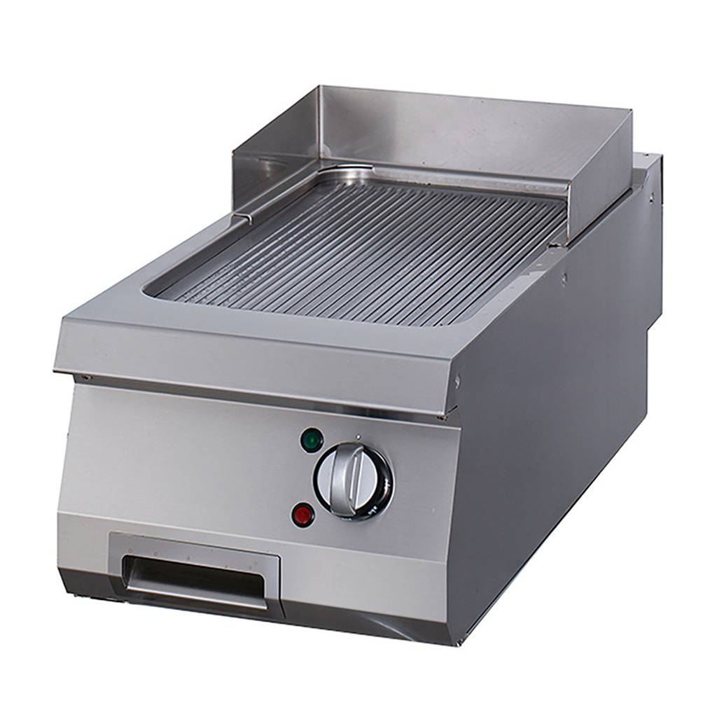 Heavy Duty Grillplatta - Räfflade - Enkel enhet - 70 cm Djup - Elektrisk