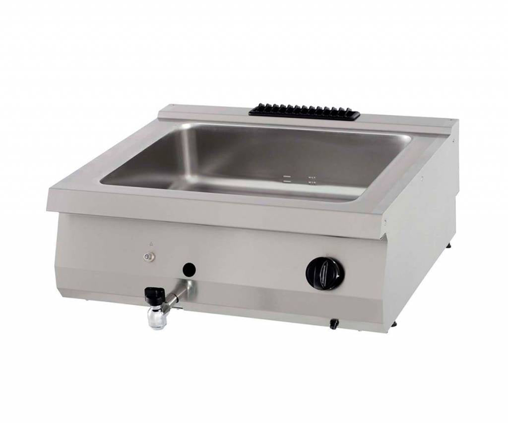 Heavy Duty Bain Marie - Dubbel enhet - 70cm djup - Gas