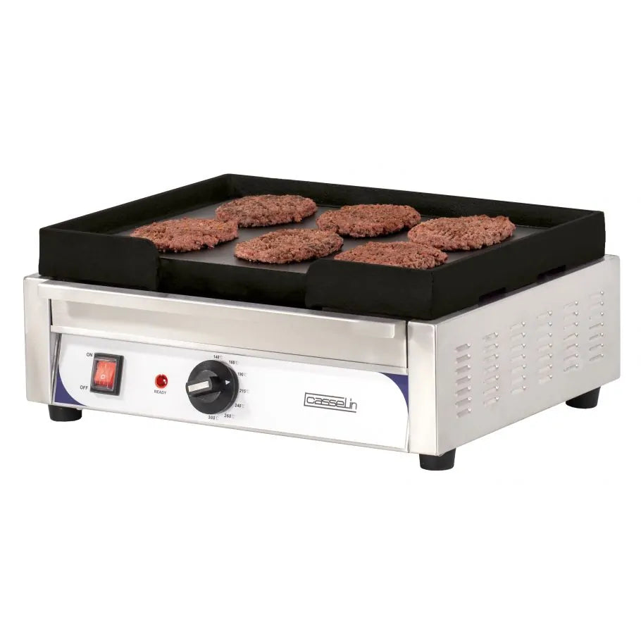 Stekplatta 380 x 280 mm - Slät - Gjutjärn - 2400 watt 