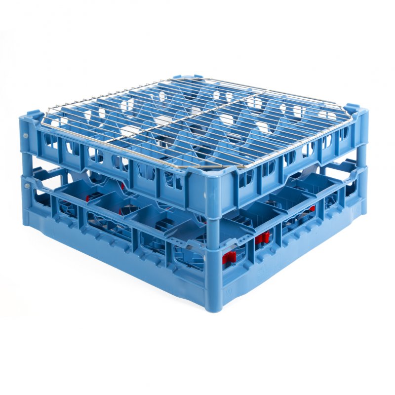 Diskbricka för plastglas - 50 x 50 - 25 glas - Ø90 x 170 mm