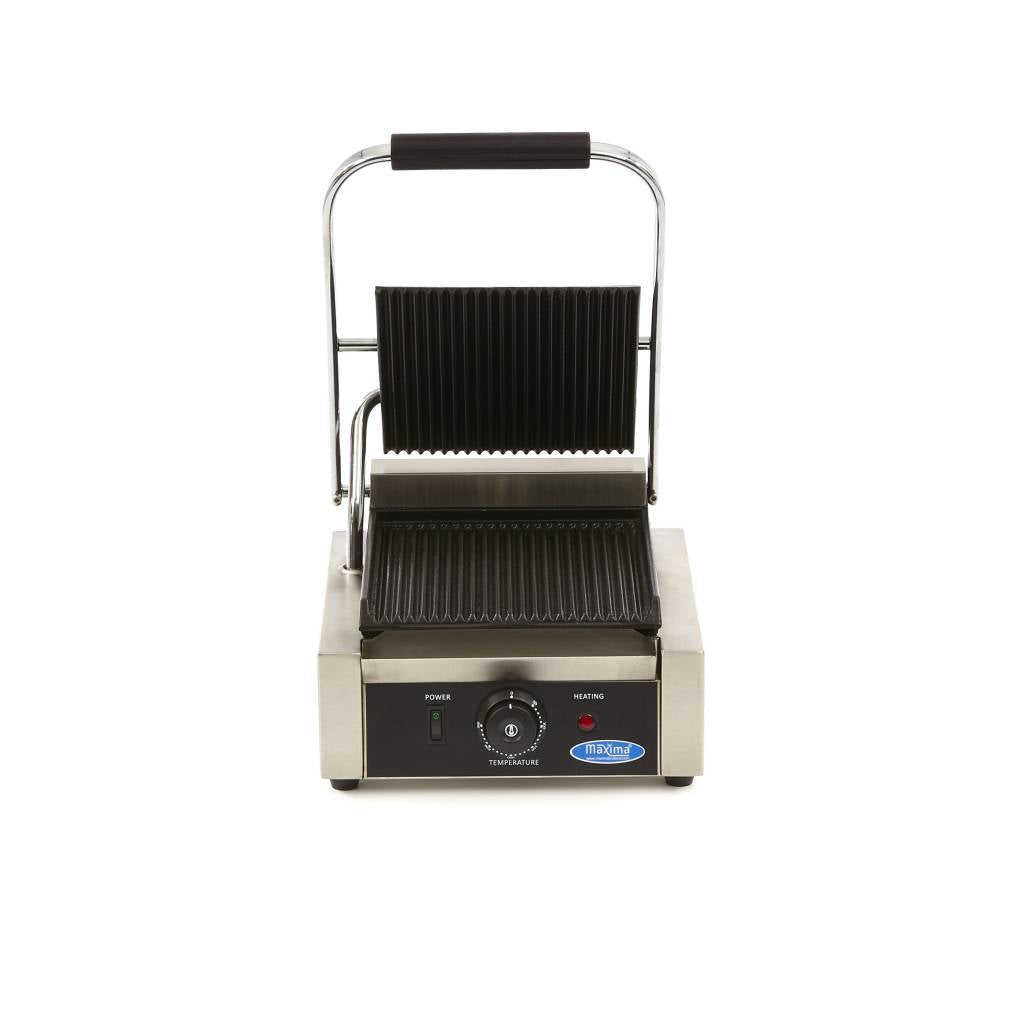 Kontaktgrill - Räfflade - Enkel Grillplatta - 22cm