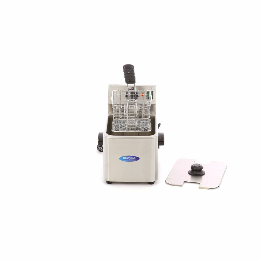 Friteringskastrull - 4L - 1 korg - upp till 1 kg pommes frites