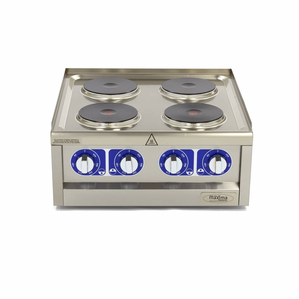 Spis - 4 brännare - 2x 2 kW + 2x 1,5 kW - 60 cm djup - 400V