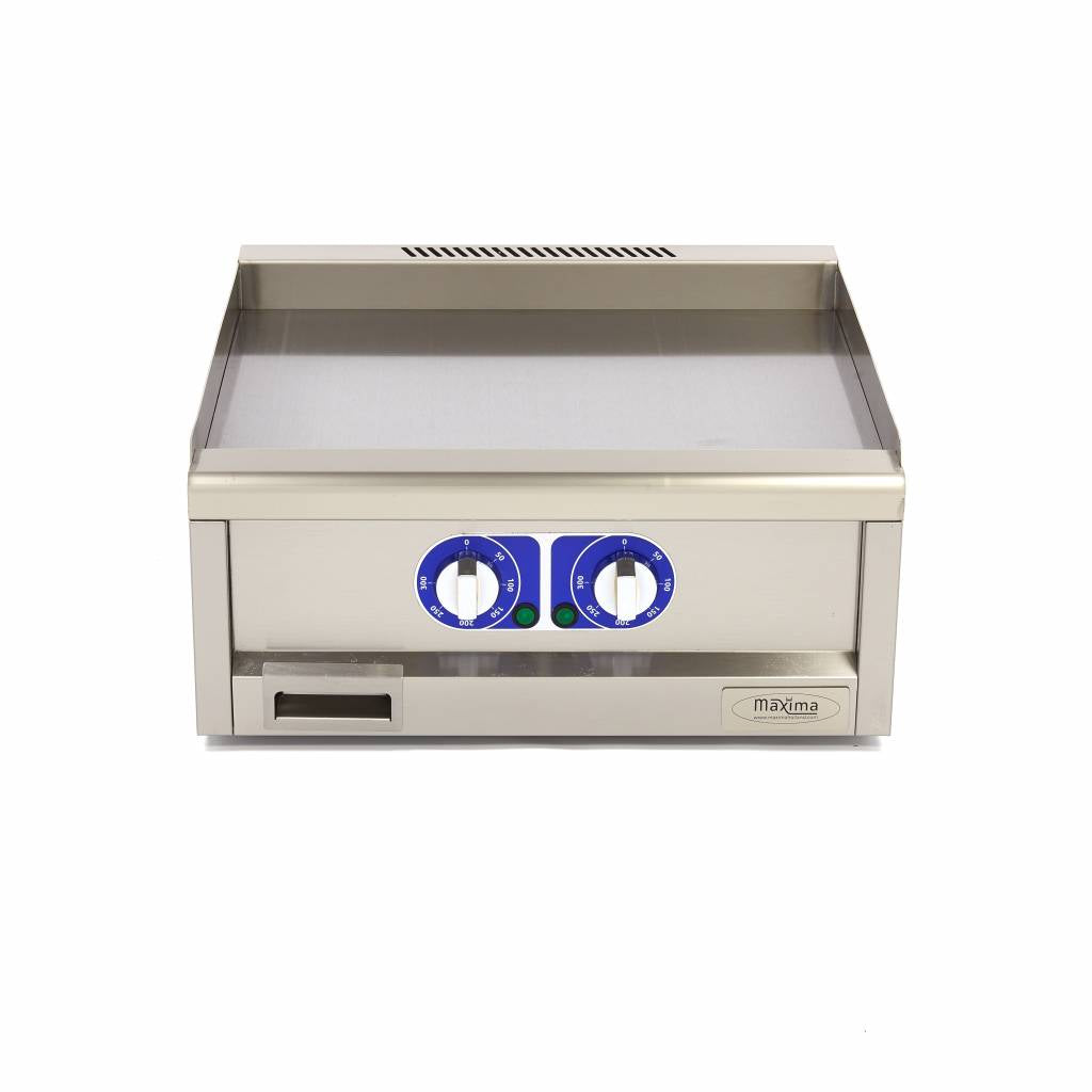 Grillpanna av professionell kvalitet - Smidig - Dubbel enhet - 60 cm djup - Elektrisk - 400V