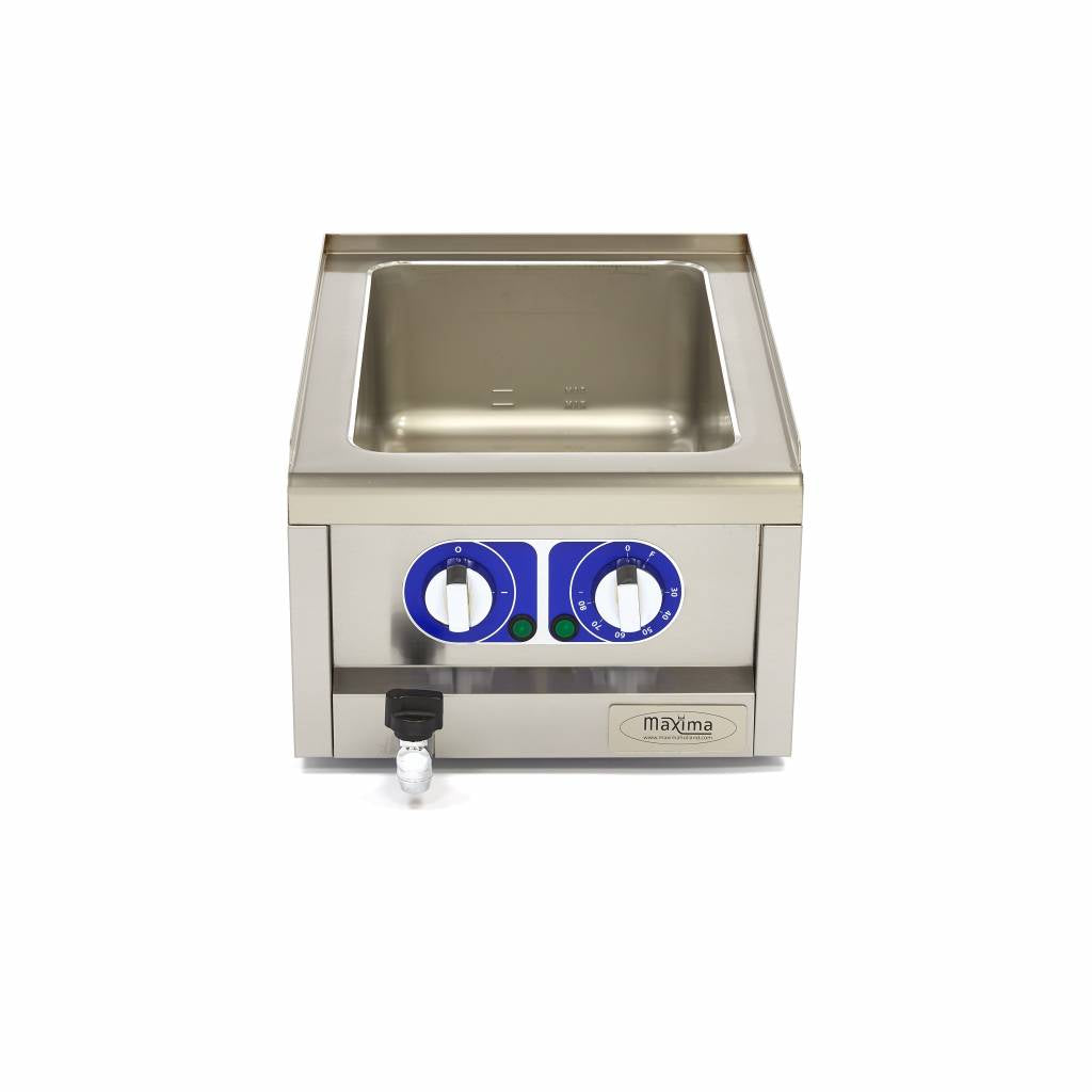 Bain Marie - Enkel enhet - 60cm - med avloppskran - El