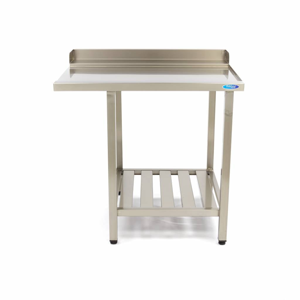 Diskmaskinsbord - 90 x 75 cm - höger - med bakplatta och förvaringshylla
