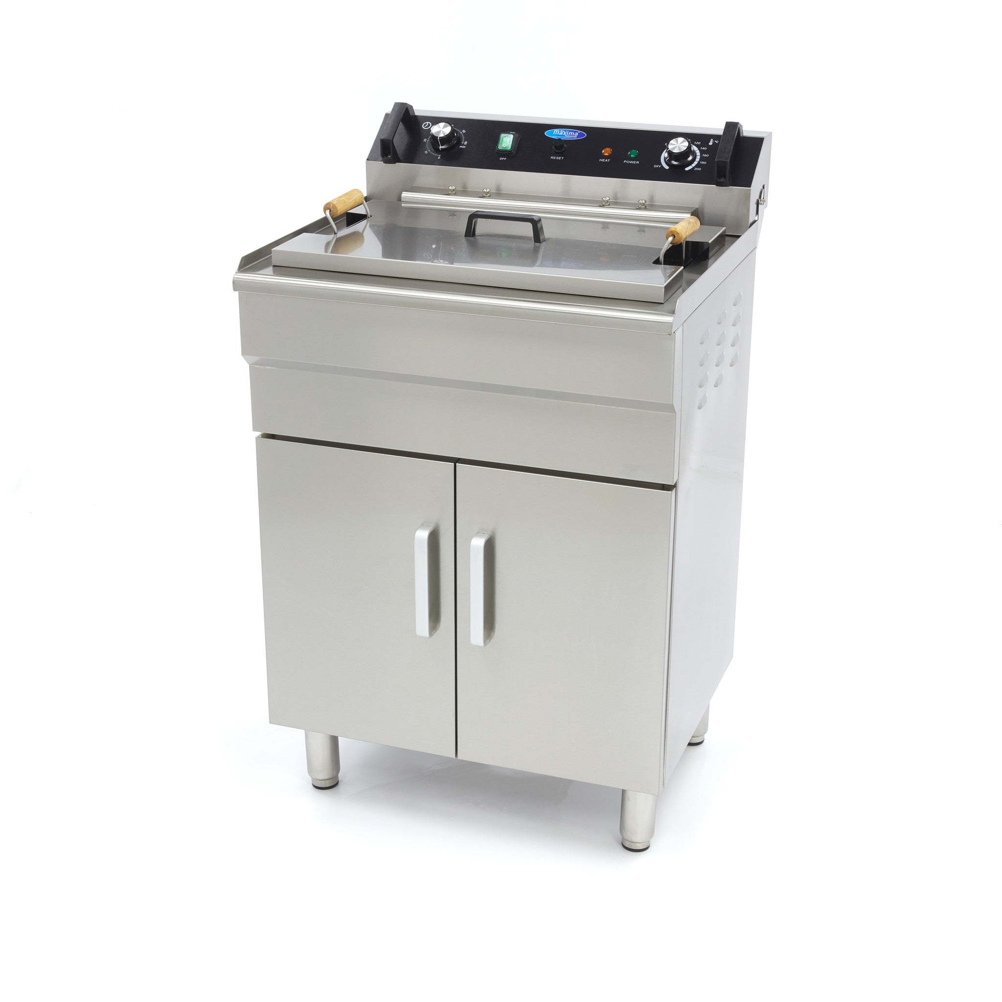 Fritös - 35L - 1 korg - med avloppskran - 400V
