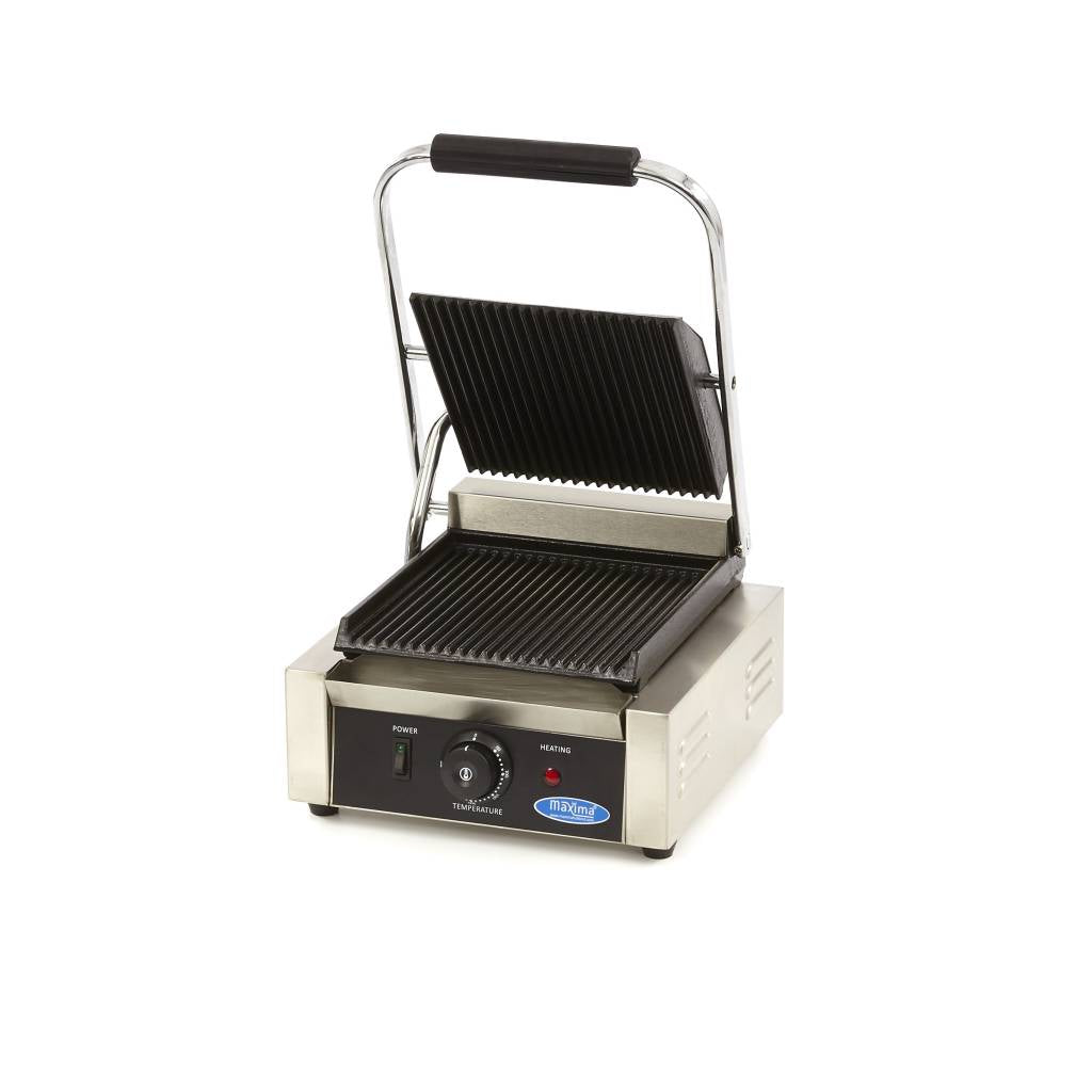 Kontaktgrill - Räfflade - Enkel Grillplatta - 22cm